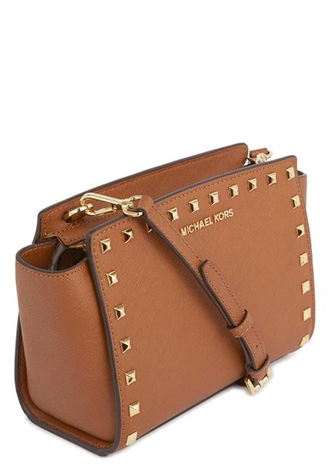 michael kors tan leather bag|Michael Kors soho large bag.